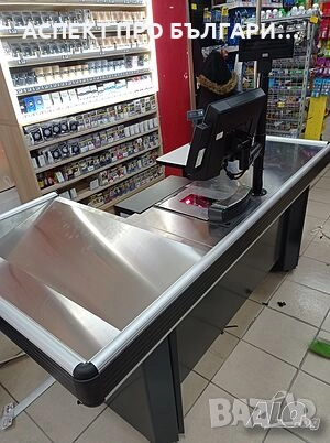 Касов модул 2,10m (нов) с вграден баркод скенер + везна + сейф за банкноти, снимка 2 - Стелажи и щандове - 52169126