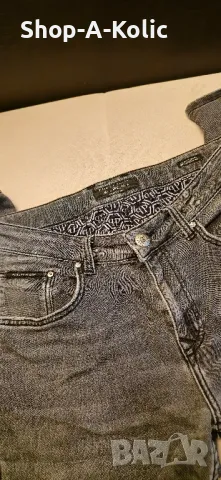 Original Rare Philipp Plein "Illegal Fight Club" Straight Cut Black Diamond Slim Fit Jeans, снимка 3 - Дънки - 47873131