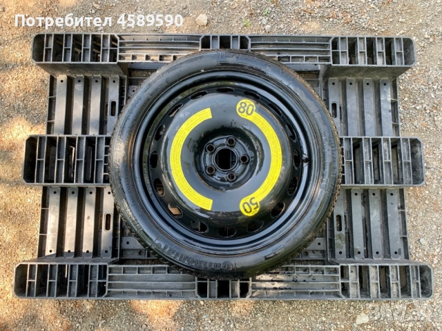 Оригинална резервна гума/ПАТЕРИЦА Continental 18цола 5x100 за Vw,Audi,Skoda,Seat, снимка 4 - Гуми и джанти - 51809121