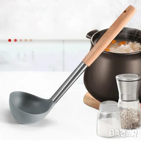 Черпак 5five Simple Smart, Polonic, Силикон / Дърво, снимка 6 - Други стоки за дома - 48892368