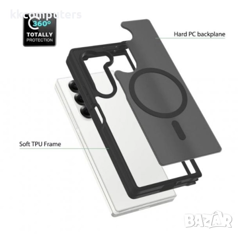 Калъф силикон мат MagSafe / Цикламен / за Samsung Z Fold 6 Баркод : 3132989, снимка 3 - Калъфи, кейсове - 51922625