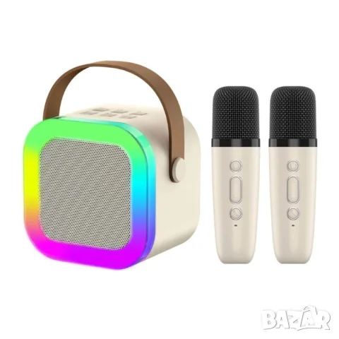 БЕЗЖИЧЕН КАРАОКЕ ГОВОРИТЕЛ С 2 БРОЯ BLUETOOTH МИКРОФОНА – ПАРТИ СИСТЕМА