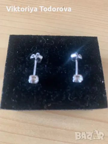 Нови зл. обеци с диаманти -0,50к-СПЕШНО--НА ПОЛОВИН ЦЕНА-ДО КОЛЕДА, снимка 6 - Обеци - 47129049