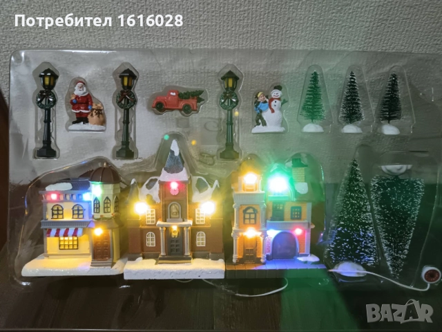 Нови LED светещи селца.с 3 светещи къщички, общо от 14 фигури., снимка 3 - Декорация за дома - 52346259