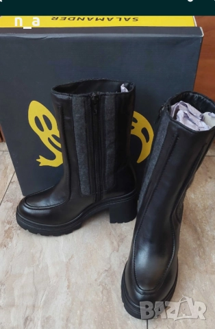 Чисто нови  боти Salamander 38 номер, естествена кожа 90 лв 46,02 €, снимка 7 - Дамски боти - 52805603