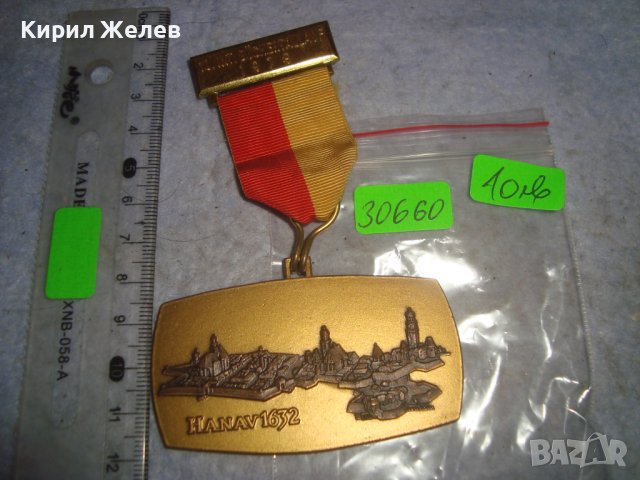 Hanav 1632 СТАР ПОЗЛАТЕН КОЛЕКЦИОНЕРСКИ НЕМСКИ МЕДАЛ 1979г. ИСТОРИЧЕСКИ 30660