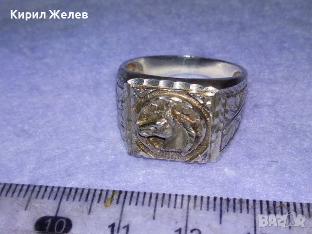 БУЦЕФАЛ Конят на АЛЕКСАНДЪР ВЕЛИКИ Великолепен СРЕБЪРЕН ПРЪСТЕН СРЕБРО 925 Авторска ИЗРАБОТКА 40911, снимка 13 - Пръстени - 42843728
