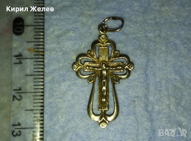 СТАРО СРЕБЪРНО РАЗПЯТИЕ КРЪСТЧЕ КРЪСТ СРЕБРО РЪЧНА АЖУРНА МАЙСТОРСКА ИЗРАБОТКА 40045, снимка 8 - Антикварни и старинни предмети - 42404949