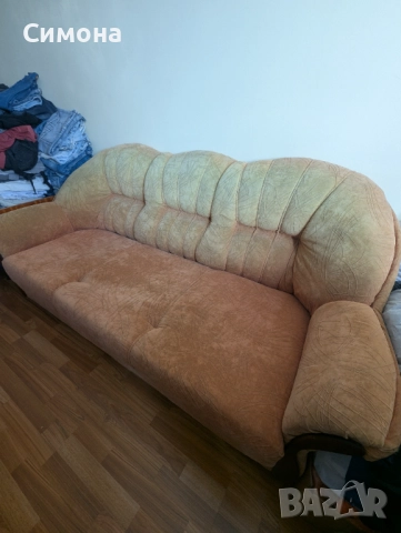 разтегателен диван за дневна, използван