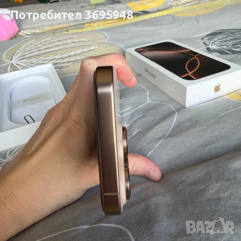Смартфон Apple iPhone 16 Pro, 256GB, 5G, Desert Titanium, снимка 6 - Apple iPhone - 56546331