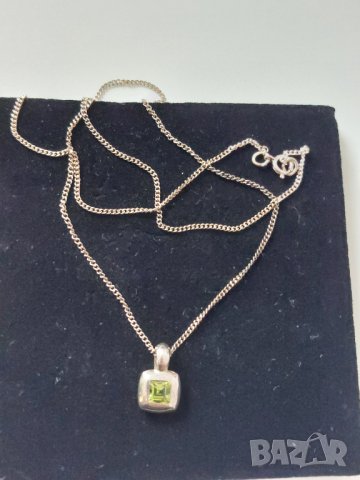 Сребърно колие 925, снимка 2 - Колиета, медальони, синджири - 44336193