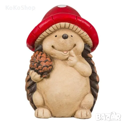 Градинска керамична фигура "Таралеж"-18x16x30 см./декоративна фигура, снимка 2 - Градински мебели, декорация  - 49859163