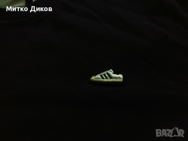 Адидас спортна маркова тениска с футболна обувка отпред размер ХЛ, снимка 2 - Футбол - 40509256