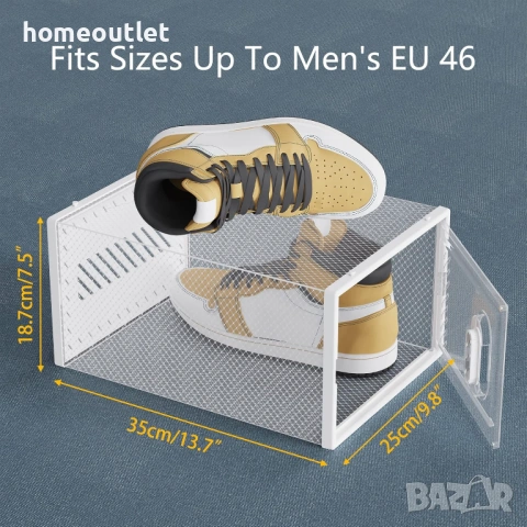 Модулен органайзер за обувки от PVC - 24 части - HOMIDEC FY-DE-XH05240201, снимка 7 - Шкафове - 53085471