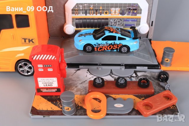 Детски мобилен автосервиз, снимка 3 - Коли, камиони, мотори, писти - 36806546