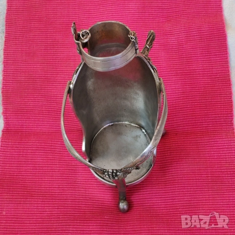 Винтидж калаена стойка за винена бутилка, Германия. , снимка 5 - Антикварни и старинни предмети - 53020275