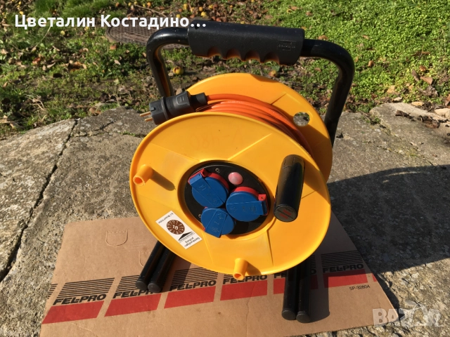 немска макара с кабел 42м на марката "Brennenstuhl"