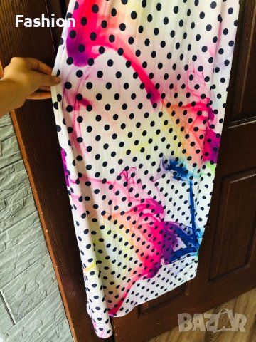 Шарена дълга рокля, снимка 2 - Рокли - 37484699