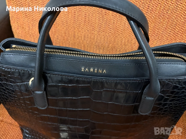 Кожена чанта ZARENA, снимка 3 - Чанти - 52534151
