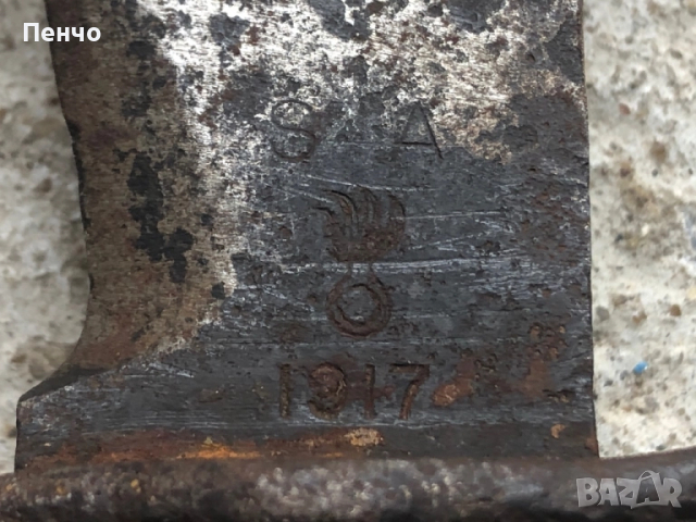 стар голям военен нож/мачете/ - 1917г. - WWI - U S, снимка 5 - Антикварни и старинни предмети - 44238279