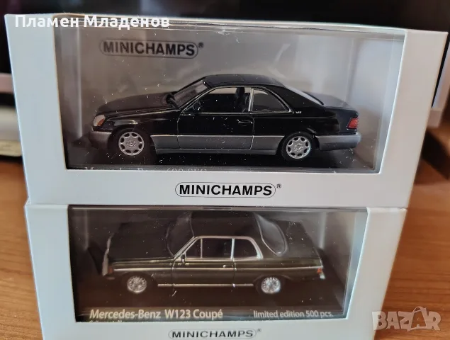 Minichamps, модели 1:43, Mercedes W123 Coupe, Mercedes 600 SEC