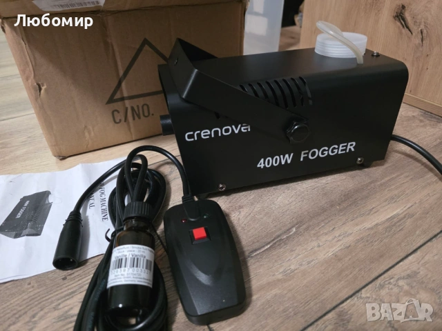 МаМашина за Мъгла Crenova FM-03, 400W, Дистанционно, Черна, снимка 6 - Друга електроника - 54137048