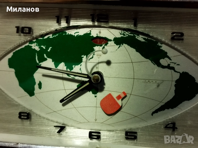 Стар анимиран будилник, настолен часовник, снимка 2 - Антикварни и старинни предмети - 51759814