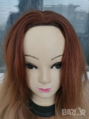 Нова светло кафява перука с път  -75 см - мод.80, снимка 7 - Аксесоари за коса - 20118532