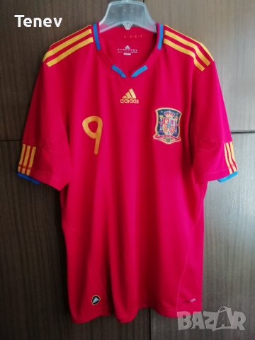 Spain Fernando Torres Adidas оригинална тениска фланелка Испания Торес размер L 2010 