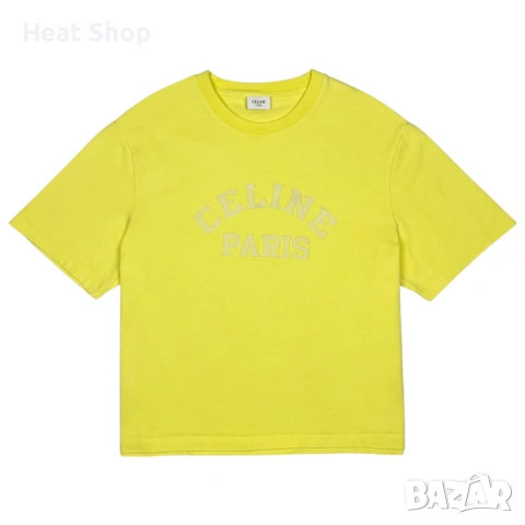 Дамска тениска Celine Cropped Logo T-Shirt