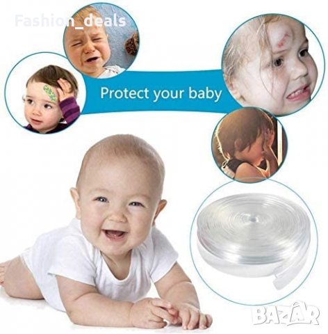 Нова силиконова лента 6 метра и ъглови протектори Предпазител за деца, снимка 7 - Други - 33711802