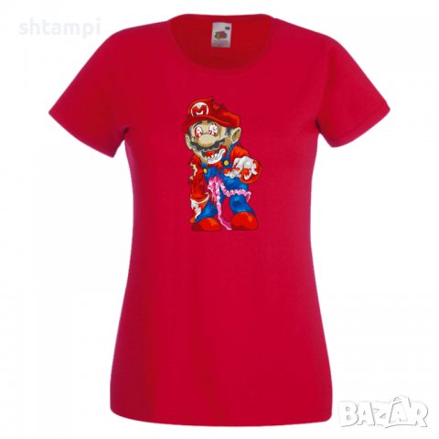 Дамска тениска Mario Zombie 6 Игра,Изненада,Подарък,Празник,Повод, снимка 6 - Тениски - 37238177