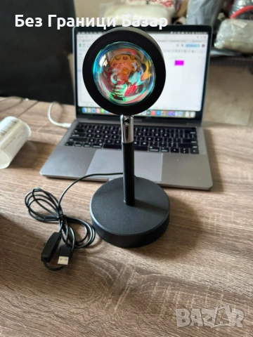 Нова Проекционна sunset залез лампа с USB захранване червен ефект за снимки и декор