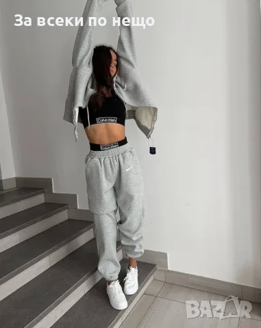 Nike Дамски Ватиран Спортен Комплект Късо Горнище И Долнище🔝Дамски Спортен Екип Код VAL-52