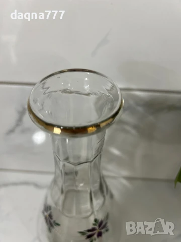 Vtg ръчно рисувана ваза/ гарафа Германия от 60-те години, снимка 5 - Декорация за дома - 50680227