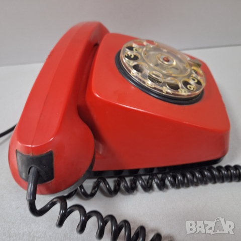 Стар Телефон с шайба "РЕСПРОМ"-Белоградчик ТА-600 от 1982 год., снимка 6 - Антикварни и старинни предмети - 44619216