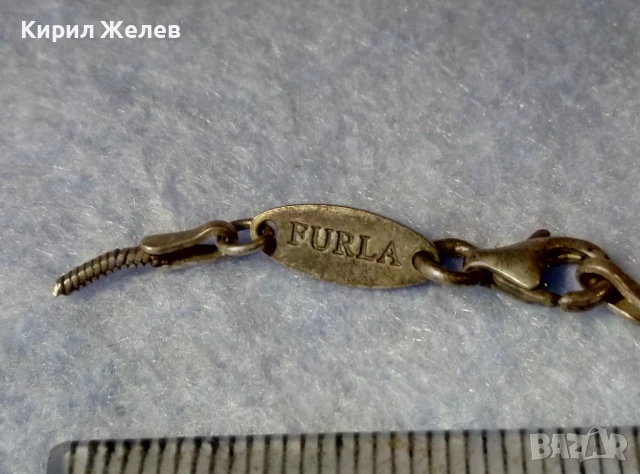 СТАРА СРЕБЪРНА КАРАБИНКА ЗАКОПЧАЛКА За КОЛИЕ ЛАНЕЦ ВЕРИЖКА ГРИВНА МАРКОВО СРЕБРО 925 FURLA 26614, снимка 9 - Други - 50510821