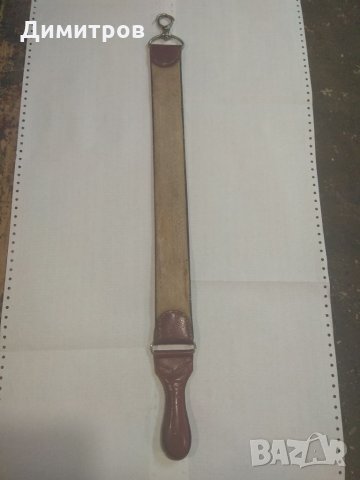 Бръснарски каиш . За заглаждане на бръснача преди ползване., снимка 6 - Антикварни и старинни предмети - 35245416