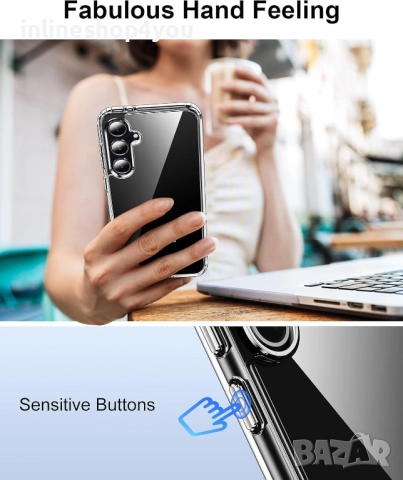 Прозрачен Кейс SPACE CASE за Samsung Galaxy S25 FE, снимка 4 - Калъфи, кейсове - 51896088