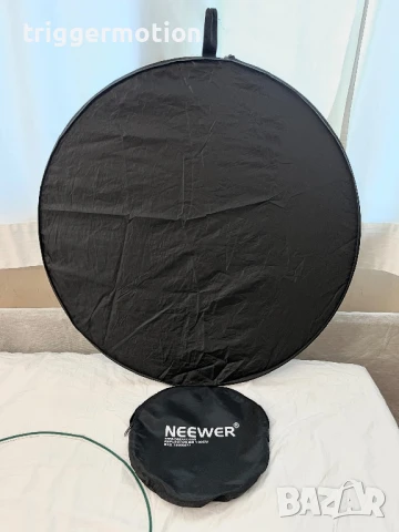 Neewer 5 в 1 мултифункционален фотографски рефлектор /дифузер 80 см с калъф, снимка 3 - Светкавици, студийно осветление - 51407848