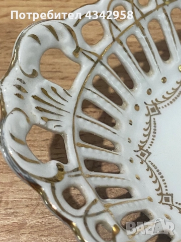 Порцеланова винтидж чиния за бижута., снимка 5 - Антикварни и старинни предмети - 52306372