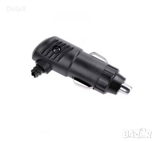 Автомобилна букса, за запалка(м), ъглова, предпазител, Ф20x70mm, снимка 1