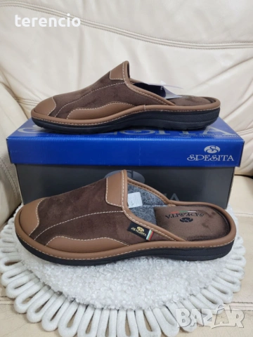 Нови мъжки пантофи - кафе, снимка 2 - Мъжки чехли - 53134154
