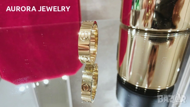 CARTIER Love Gold Classic Model Пръстен, снимка 2 - Пръстени - 52830700