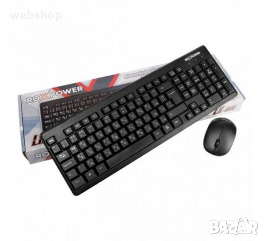 Комплект  безжична клавиатура с кирилица, безжична мишка, USB, снимка 2 - Клавиатури и мишки - 32144731