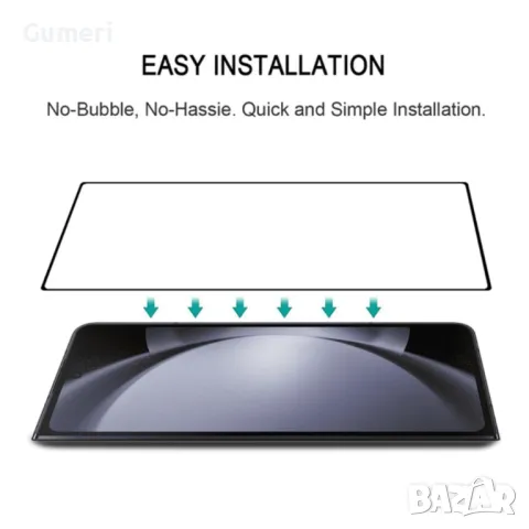 Samsung Galaxy Z Fold6 5G Стъклен Протектор за Целия Екран, снимка 6 - Фолия, протектори - 47642607