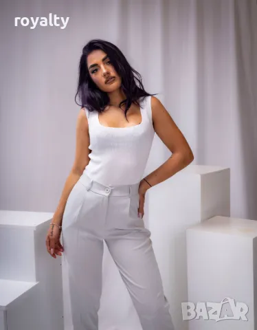 Бял дамски панталон , снимка 3 - Спортни екипи - 49702905