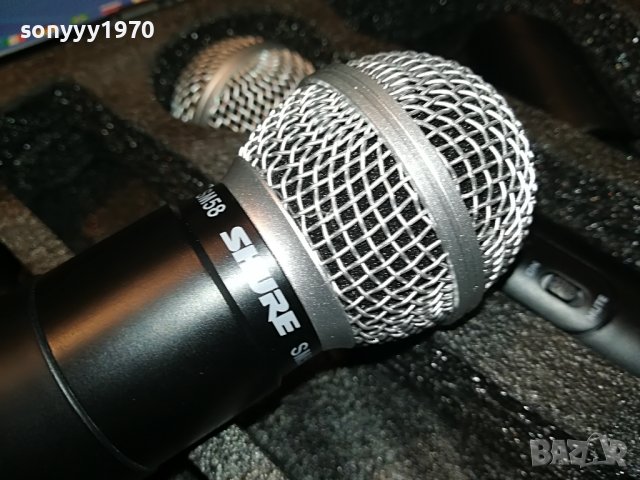 SHURE SM58 PROFI MIC X2 2808221234, снимка 10 - Микрофони - 37823660
