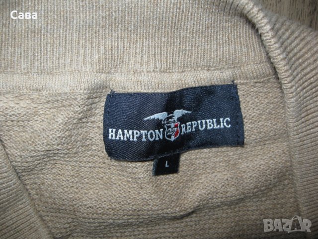 Жилетка HAMPTON REPUBLIC   мъжка,Л, снимка 1 - Суичъри - 30811733