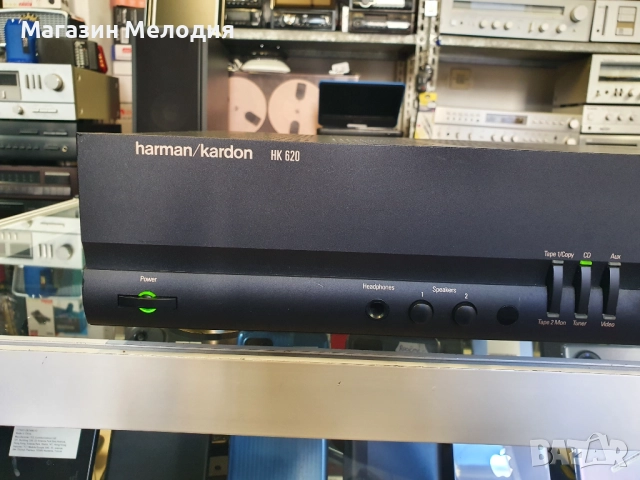 Усилвател Harmon Kardon HK 620 Black В отлично техническо и визуално състояние., снимка 3 - Ресийвъри, усилватели, смесителни пултове - 34002907